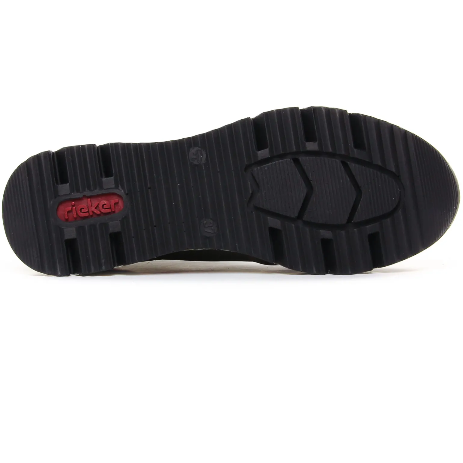 Baskets Compensees Rieker N6352-52 Reed Schwarz