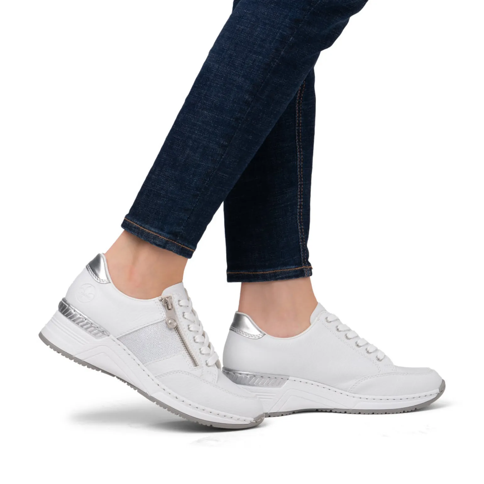 Baskets Compensees Rieker N4322-80 White