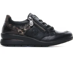 Baskets Compensees Rieker L4801-00 Noir