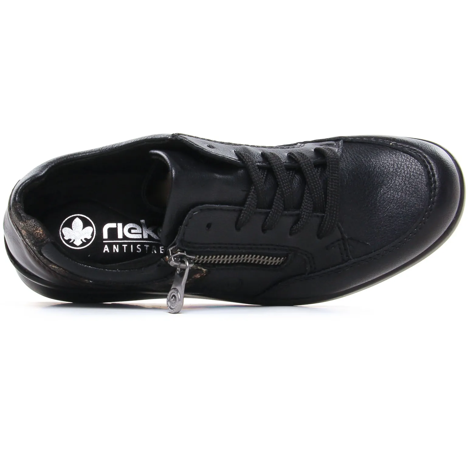 Baskets Compensees Rieker L4801-00 Noir