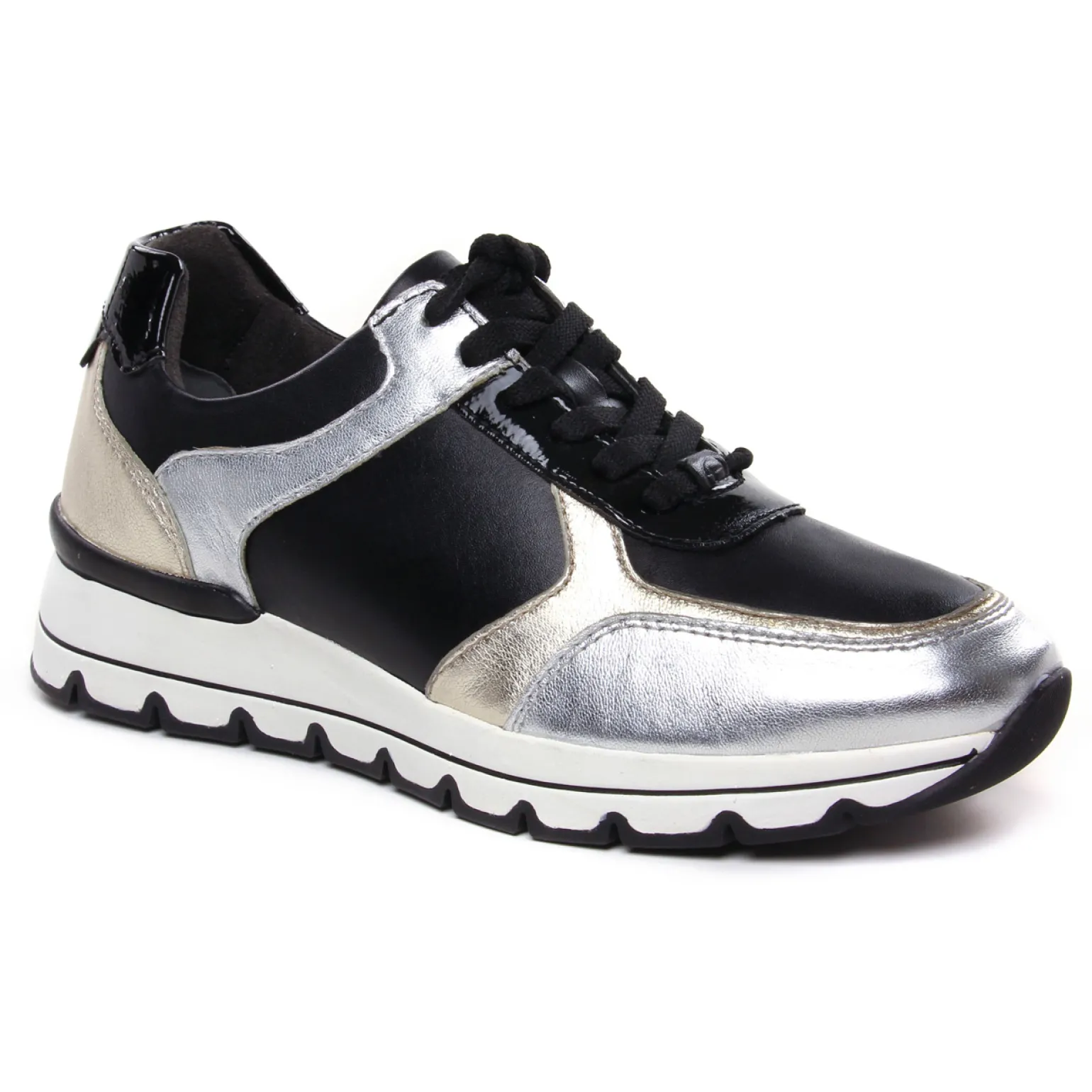 Baskets Compensees Tamaris 23719 Black Comb