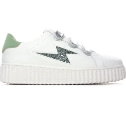 Baskets Compensees Vanessa Wu Bonnie Vert Amande