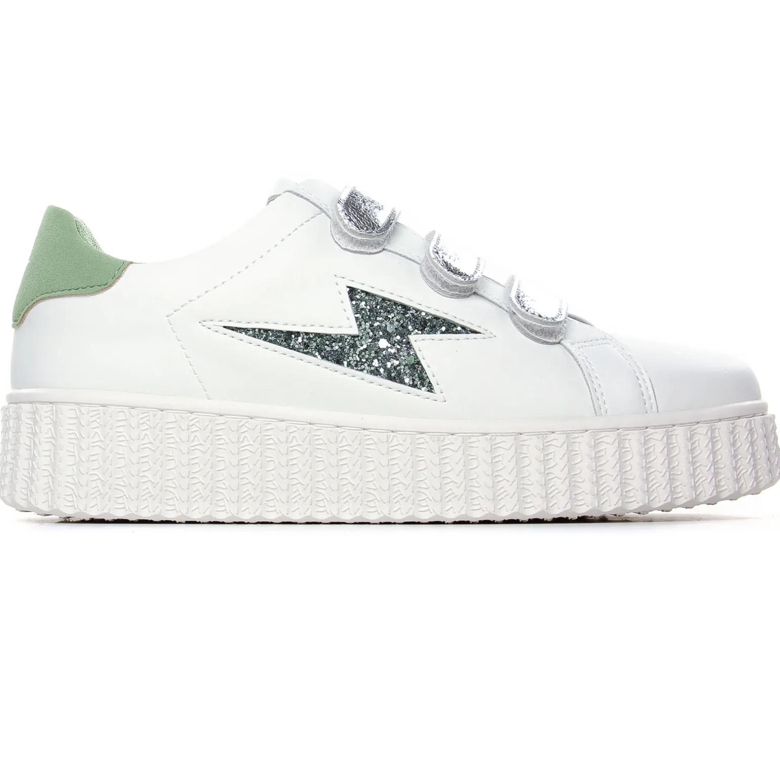 Baskets Compensees Vanessa Wu Bonnie Vert Amande