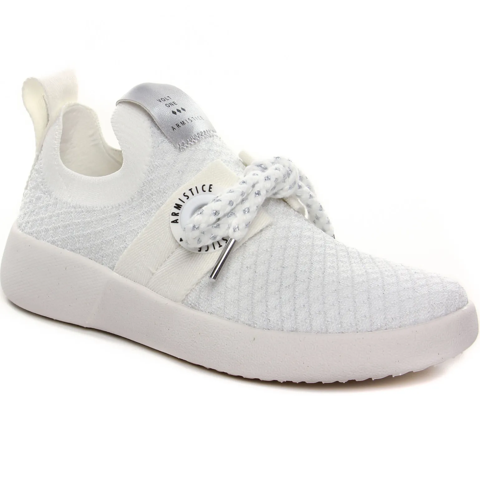 Baskets Mode Armistice Volt One White Silver