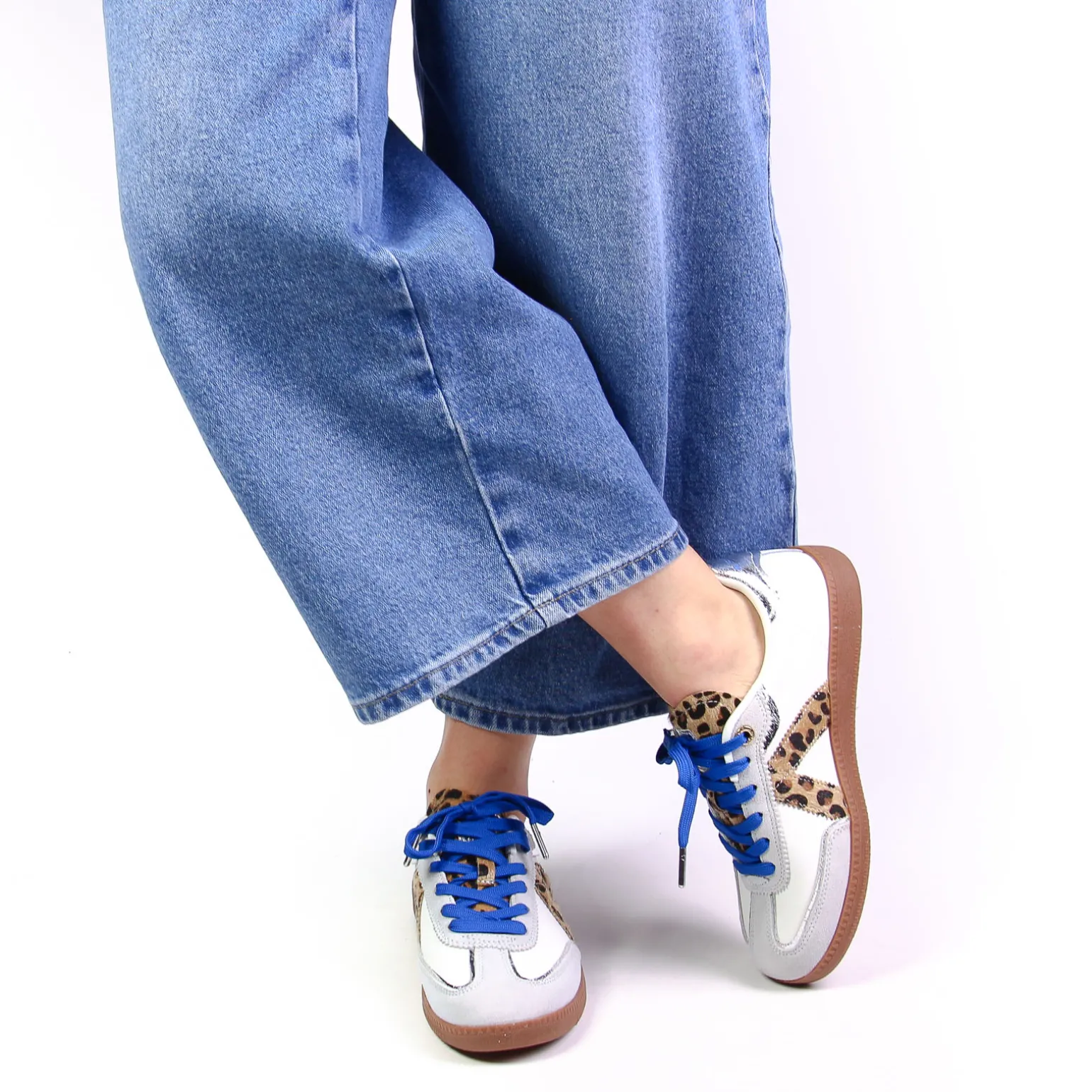 Baskets Mode Asfvlt Elite White Leopard