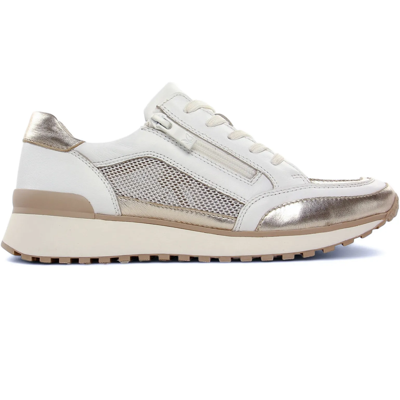 Baskets Mode Caprice 23701 White Light Gold