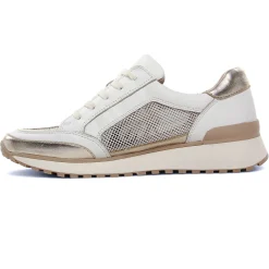Baskets Mode Caprice 23701 White Light Gold