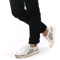 Baskets Mode Caprice 23701 White Light Gold