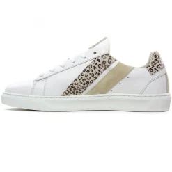 Baskets Mode Caval Bassla F Blanc Leopard