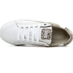 Baskets Mode Caval Bassla F Blanc Leopard