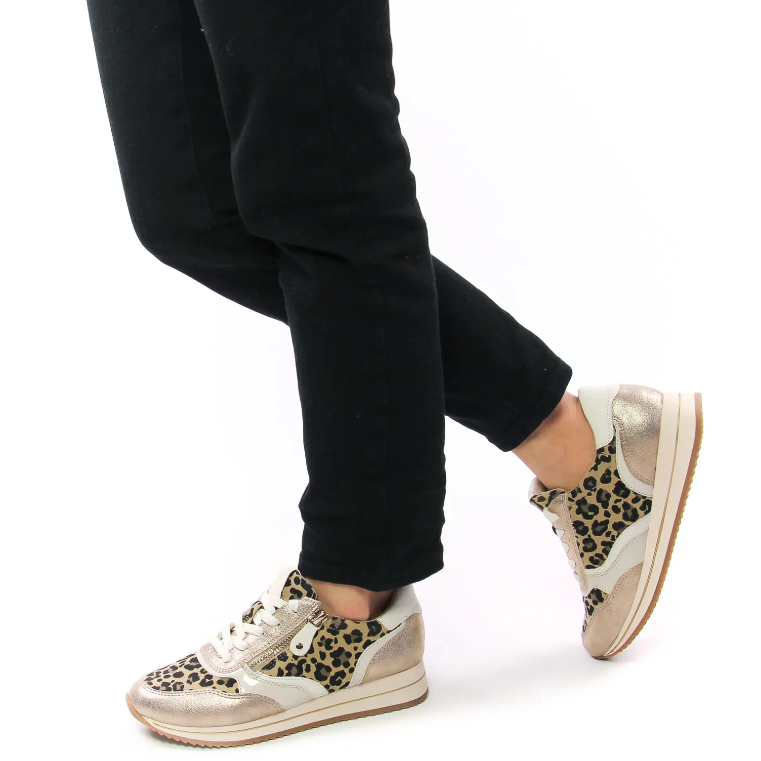 Baskets Mode Jana 23774 Leopard