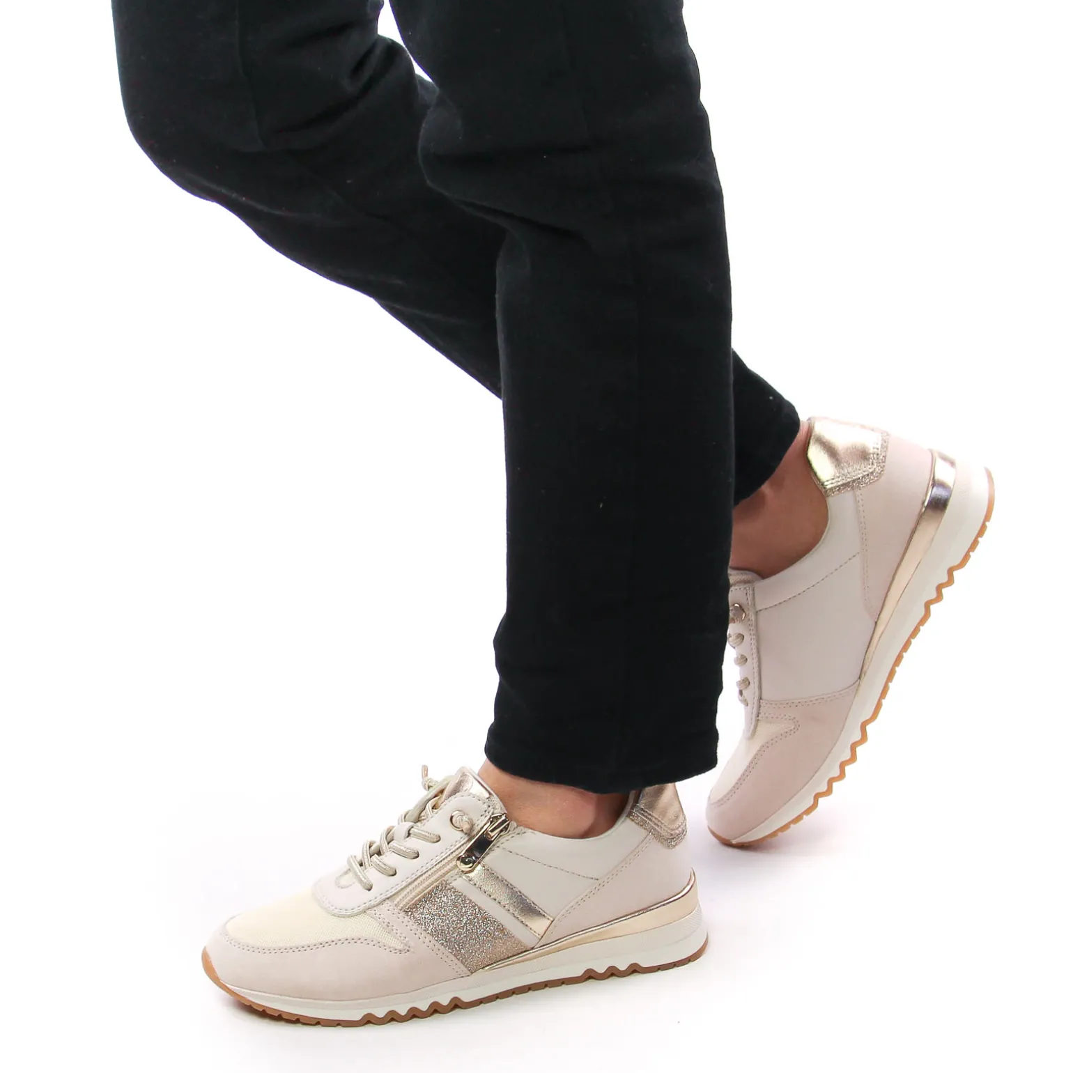 Baskets Mode Marco Tozzi 23707 Cream Gold
