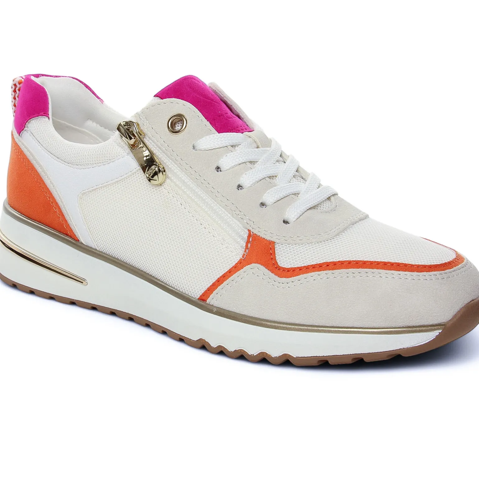 Baskets Mode Marco Tozzi 23754 White Pink