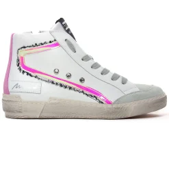 Baskets Mode Meline Nkc320 Blanc Rose