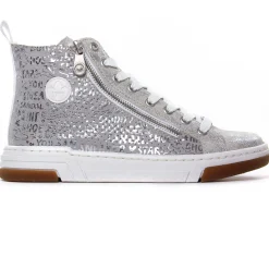 Baskets Mode Rieker N3945-40 Imp Silver