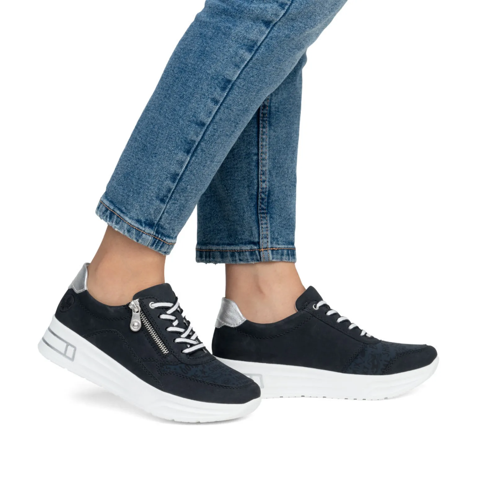 Baskets Mode Rieker N8114-14 Navy