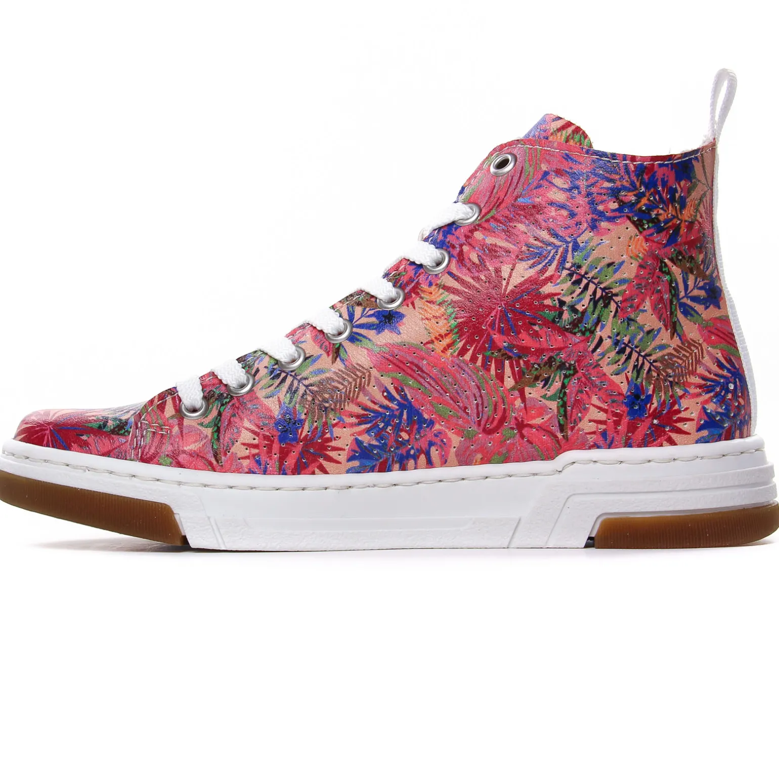 Baskets Mode Rieker N3945-91 Rose Fleurs