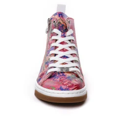 Baskets Mode Rieker N3945-91 Rose Fleurs