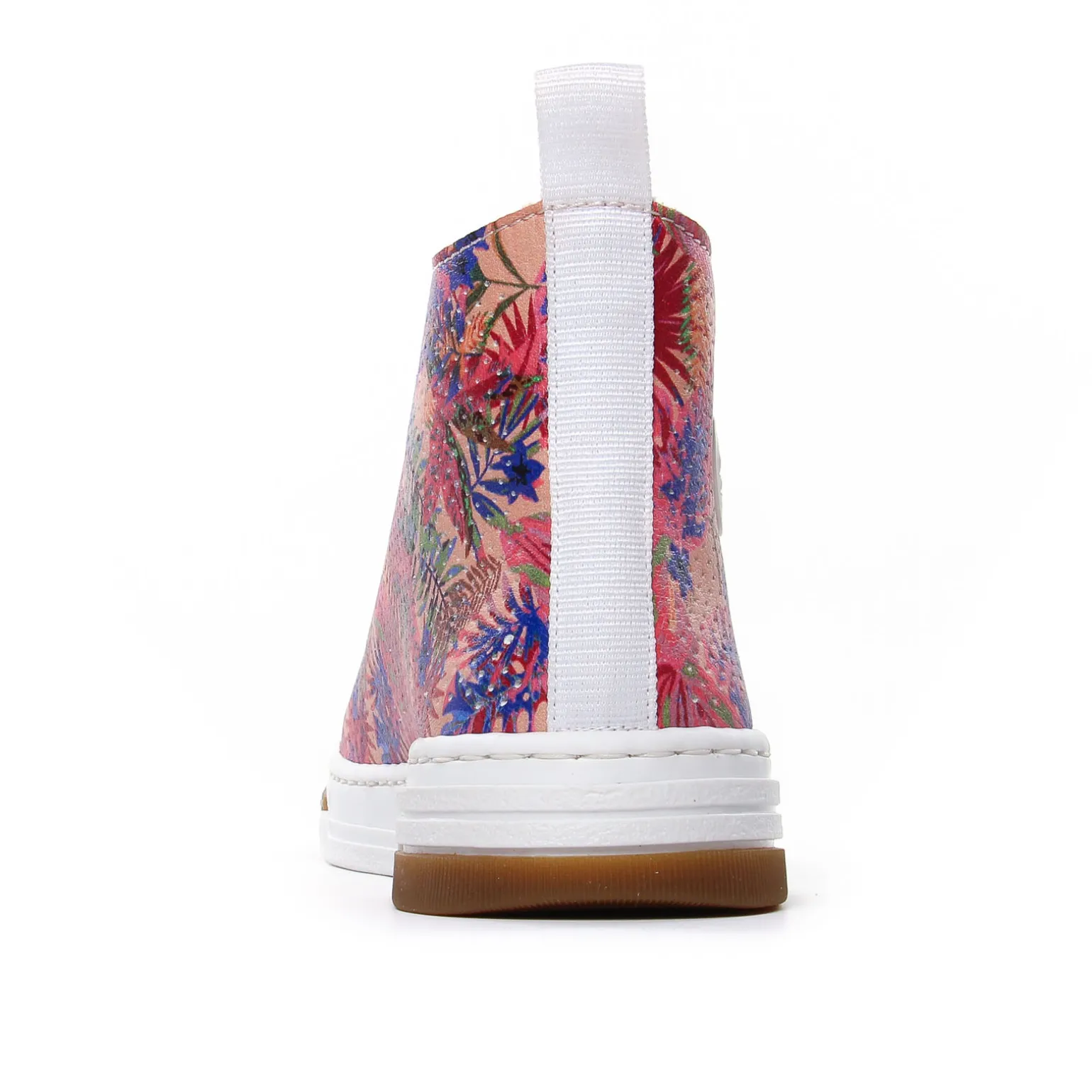 Baskets Mode Rieker N3945-91 Rose Fleurs