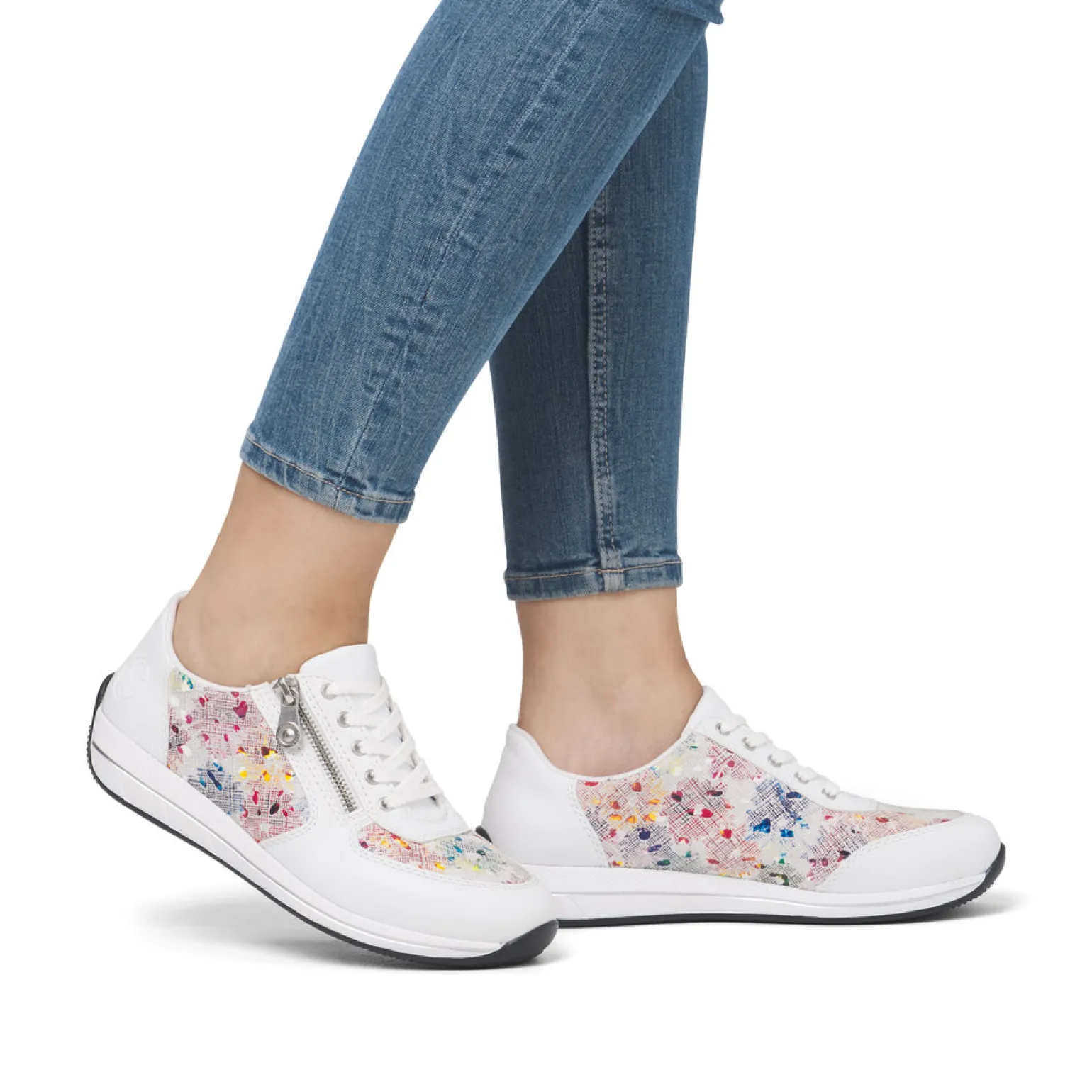 Baskets Mode Rieker N1112-90 Weiss Multi