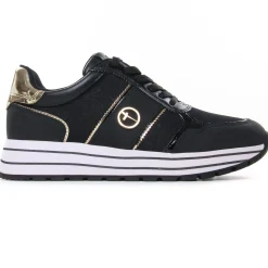 Baskets Mode Tamaris 23727 Black Gold