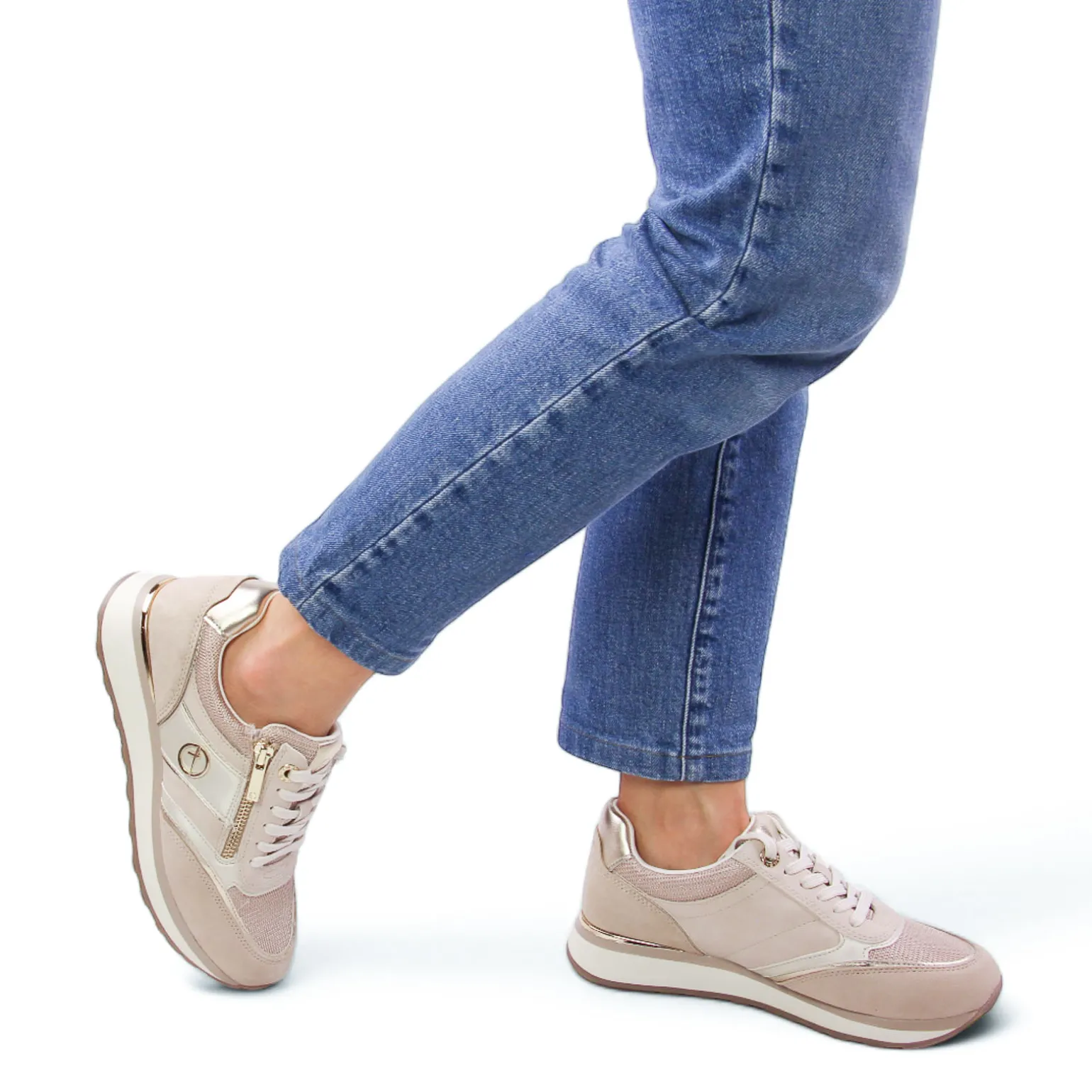 Baskets Mode Tamaris 23726 Ivory Glam