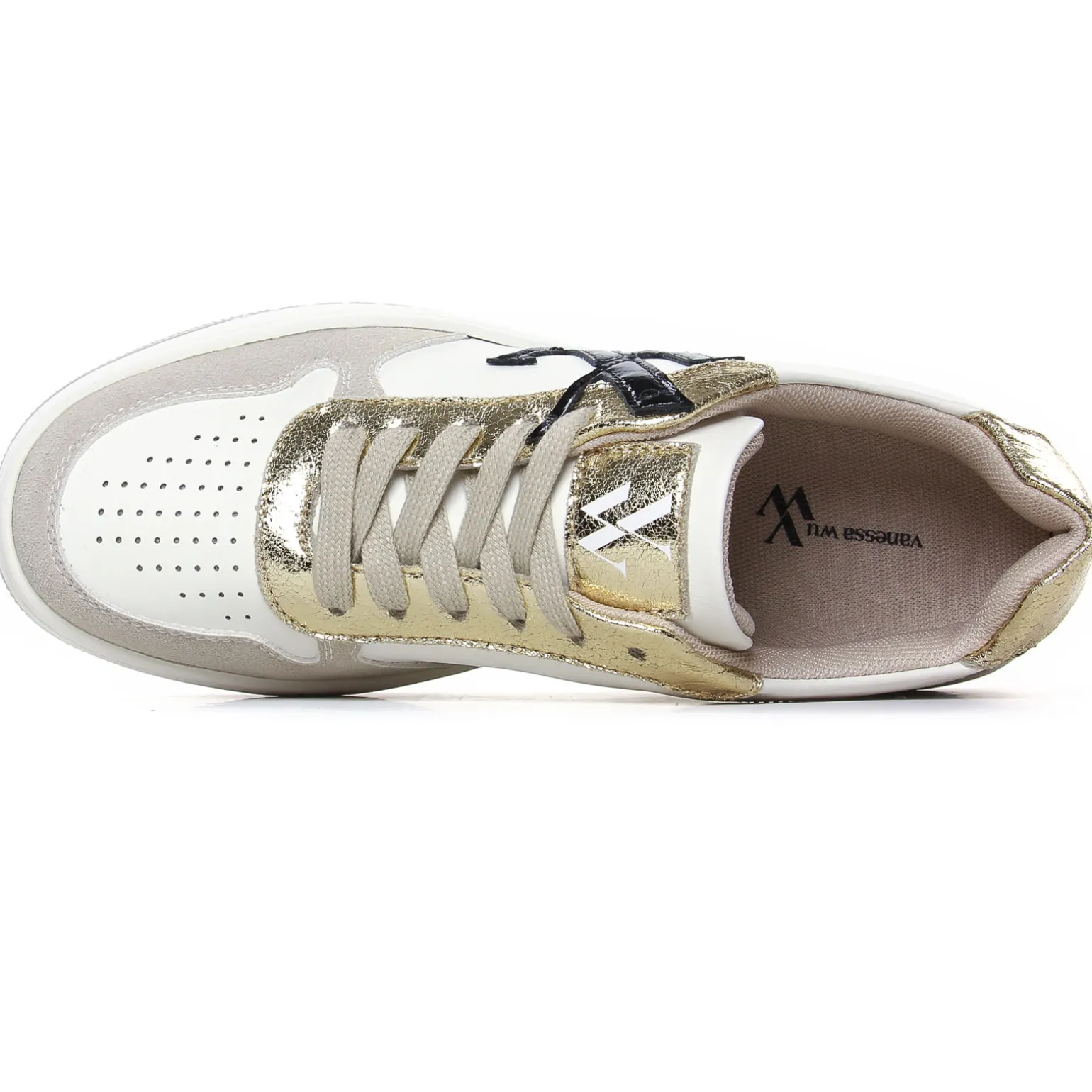 Baskets Mode Vanessa Wu Esmee Bk2609 Taupe