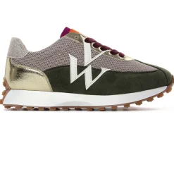 Baskets Mode Vanessa Wu Faustine Bk2655 Kaki