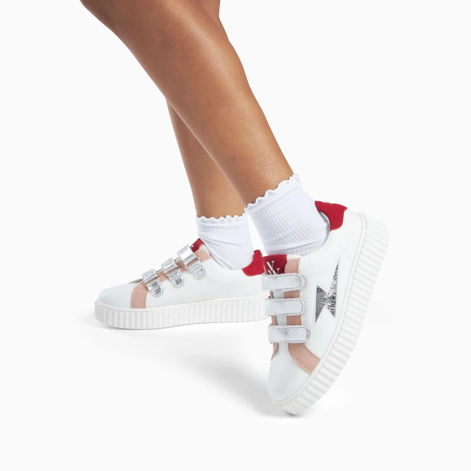 Baskets Mode Vanessa Wu Louie Bk2752 Argent