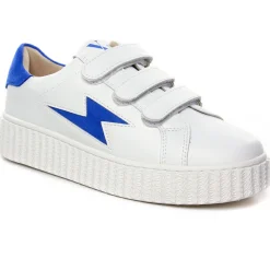 Baskets Mode Vanessa Wu Vicky Bleu Electrique