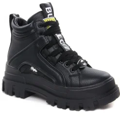 Baskets Plateforme Buffalo ASPHA NC MID BLACK