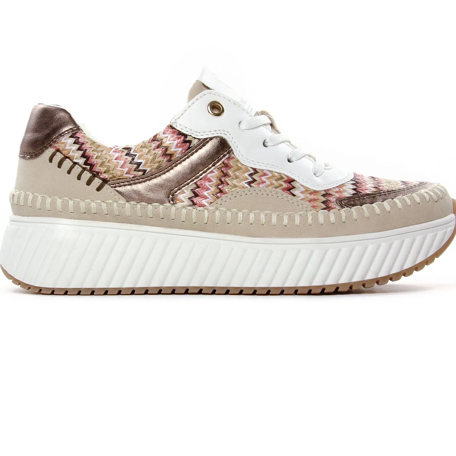 Baskets Plateforme Marco Tozzi 23733 Cream Comb