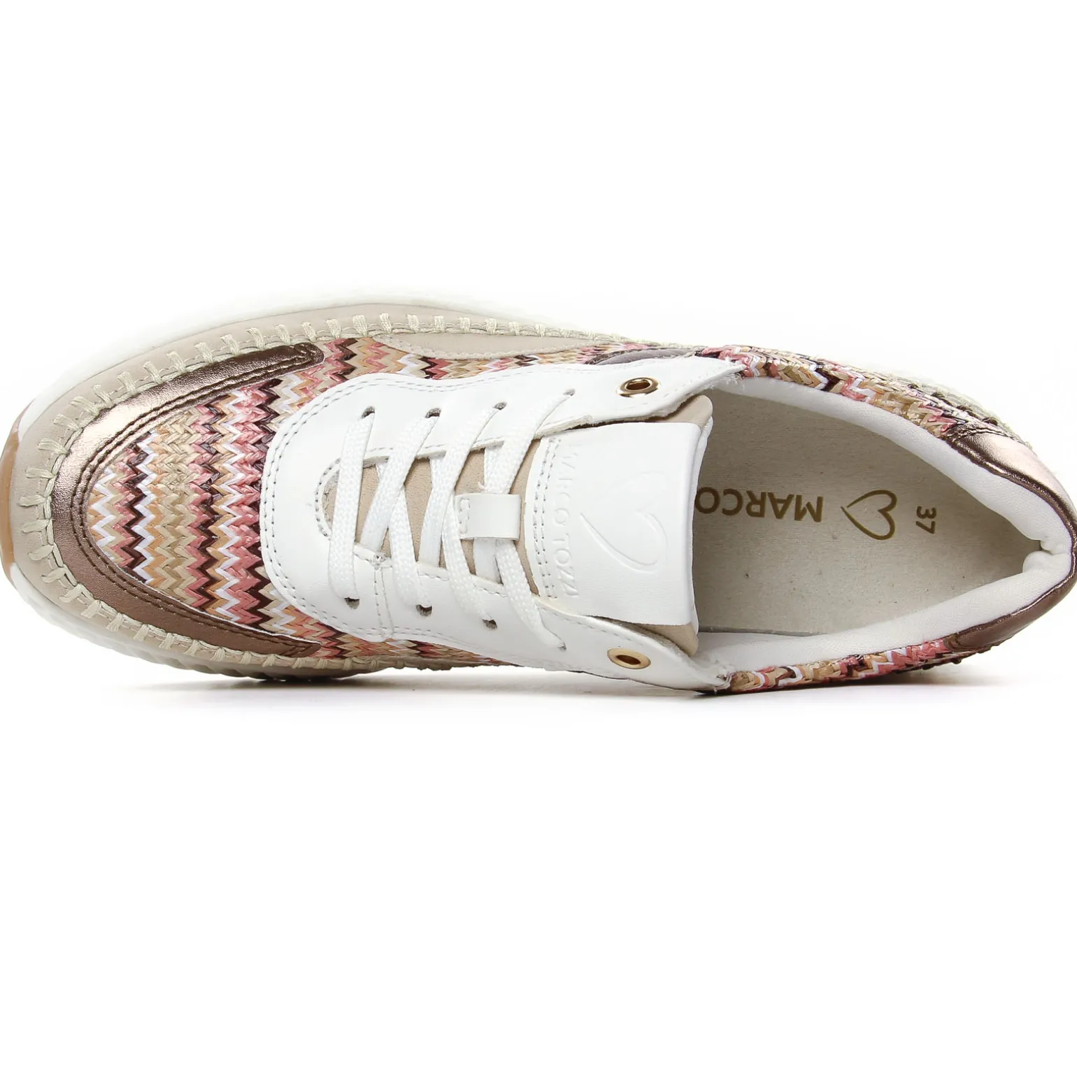 Baskets Plateforme Marco Tozzi 23733 Cream Comb