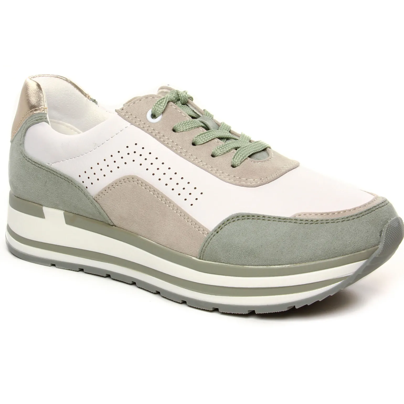 Baskets Plateforme Marco Tozzi 23729 White Dune C