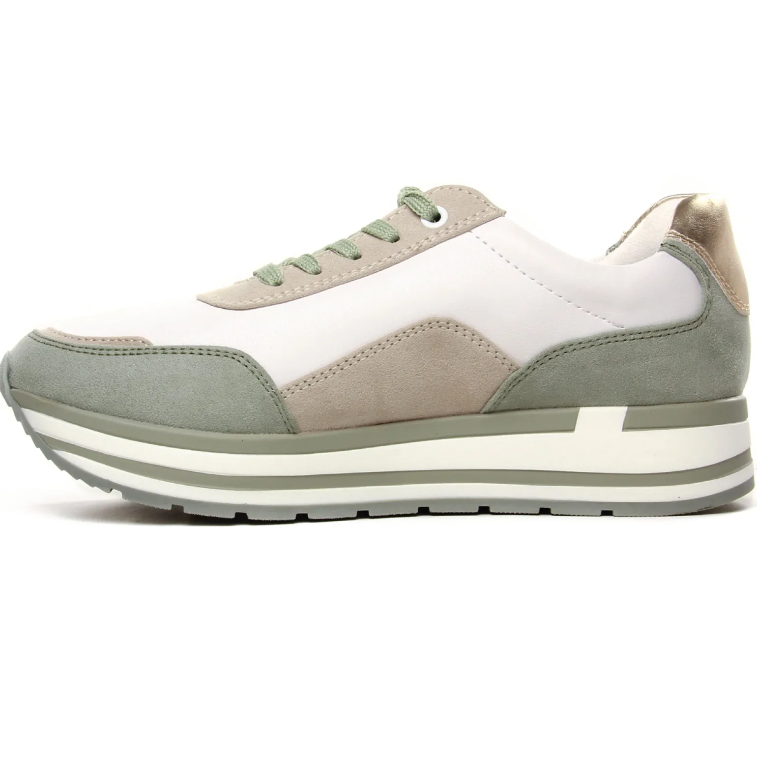 Baskets Plateforme Marco Tozzi 23729 White Dune C