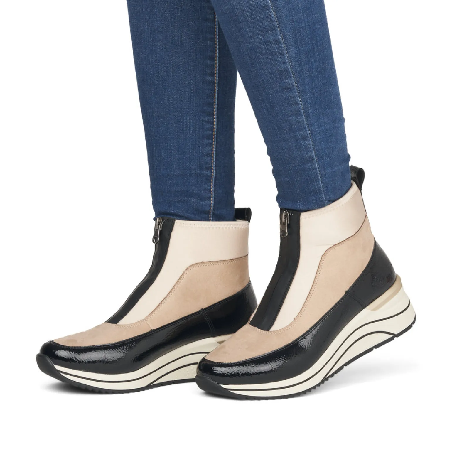 Baskets Plateforme Remonte D0T71-60 Creme