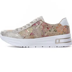Baskets Plateforme Rieker N8103-60 Beige Multi