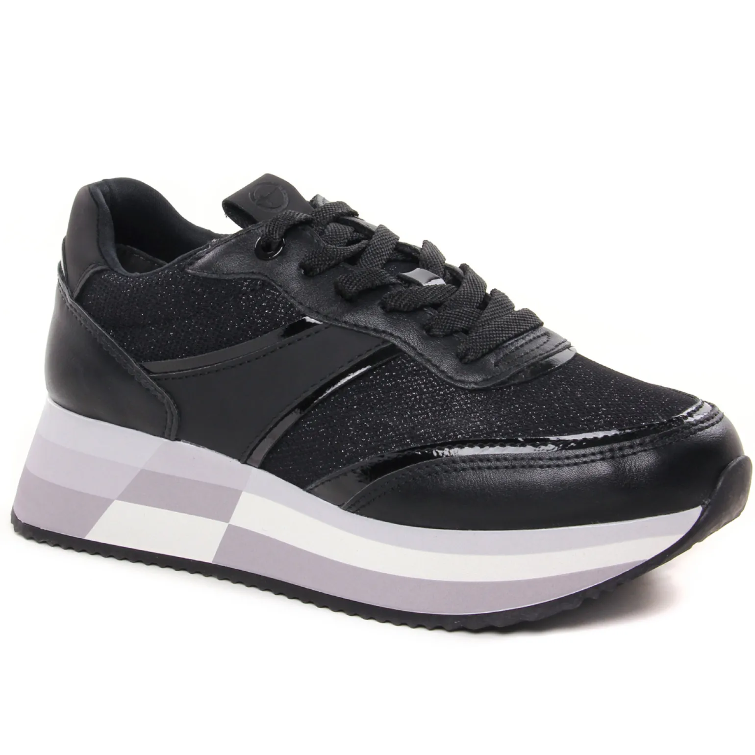 Baskets Plateforme Tamaris 23751 Black Glam
