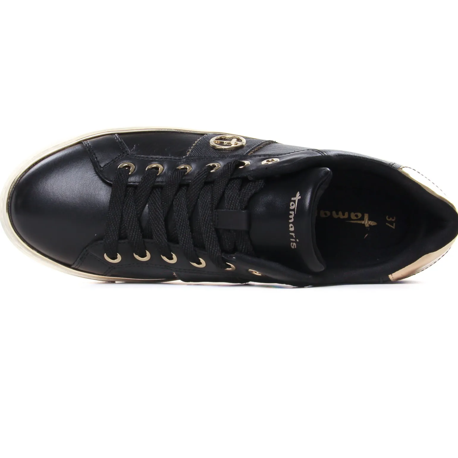 Baskets Plateforme Tamaris 23724 Black Gold