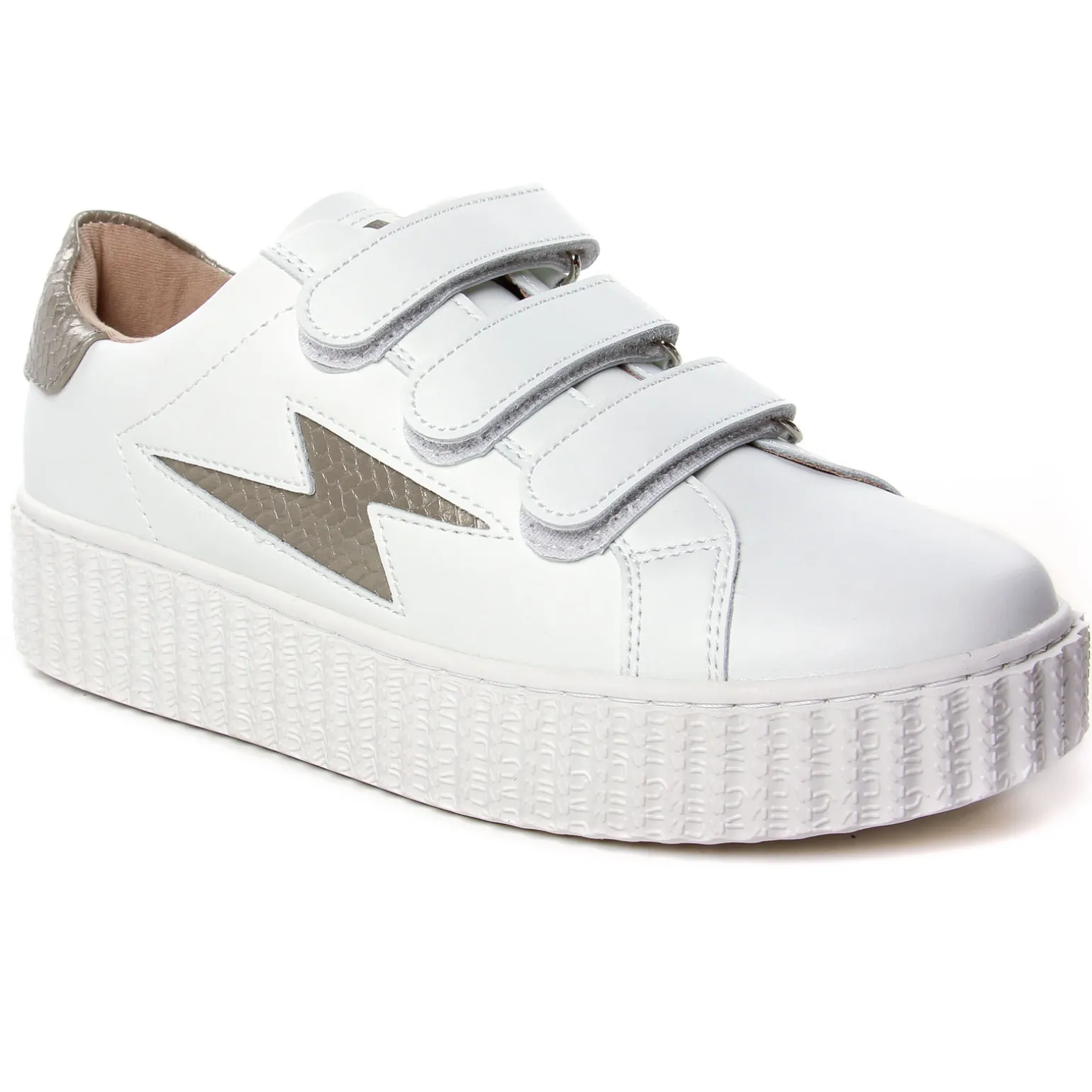 Baskets Plateforme Vanessa Wu Eva BK2281 Taupe