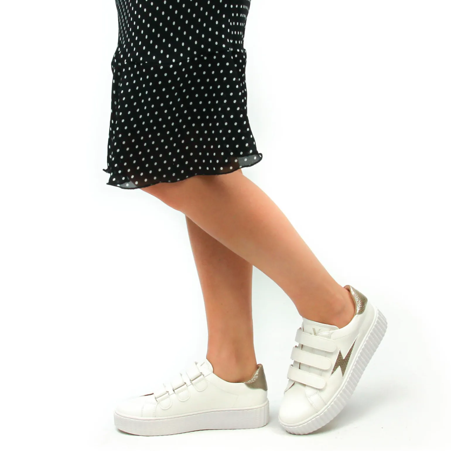 Baskets Plateforme Vanessa Wu Eva BK2281 Taupe