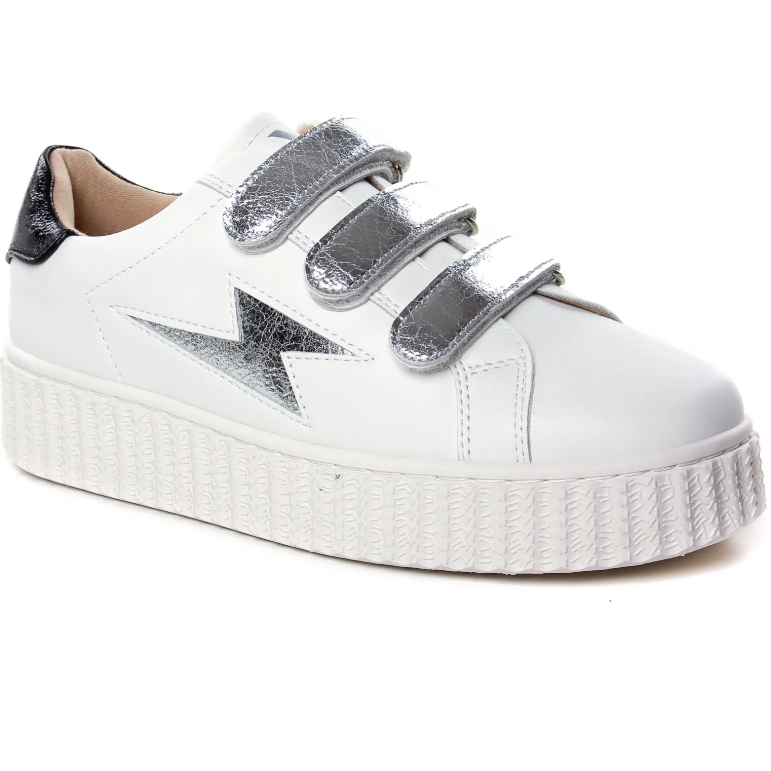 Baskets Plateforme Vanessa Wu Marilou Bk2387 Argent