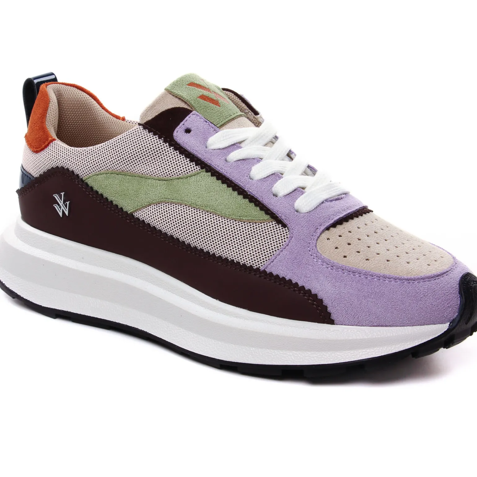 Baskets Plateforme Vanessa Wu Emma Bk2528 Lilas