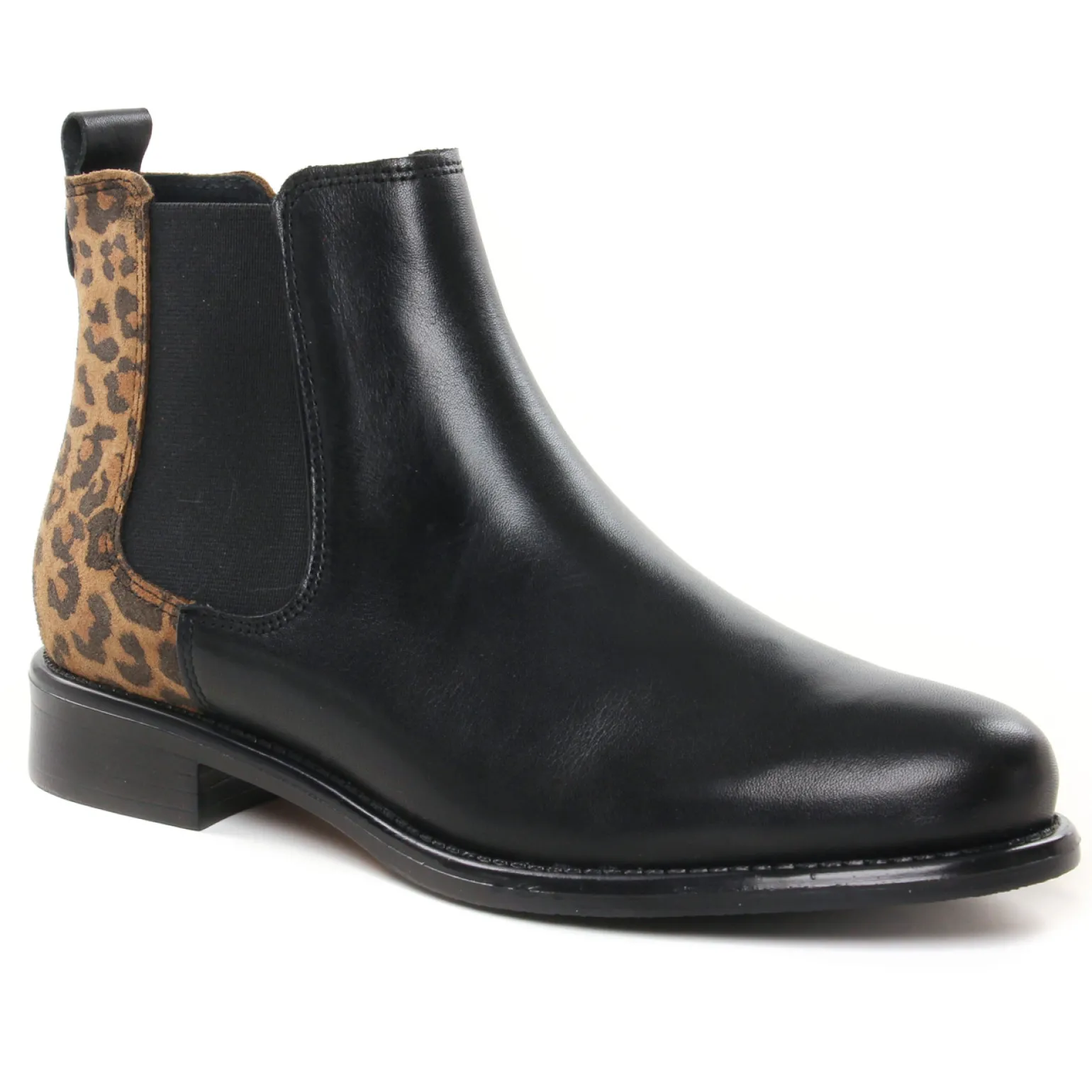 Boots Élastiquées Scarlatine Co77545 A Noir Cognac