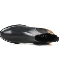 Boots Élastiquées Scarlatine Co77545 A Noir Cognac