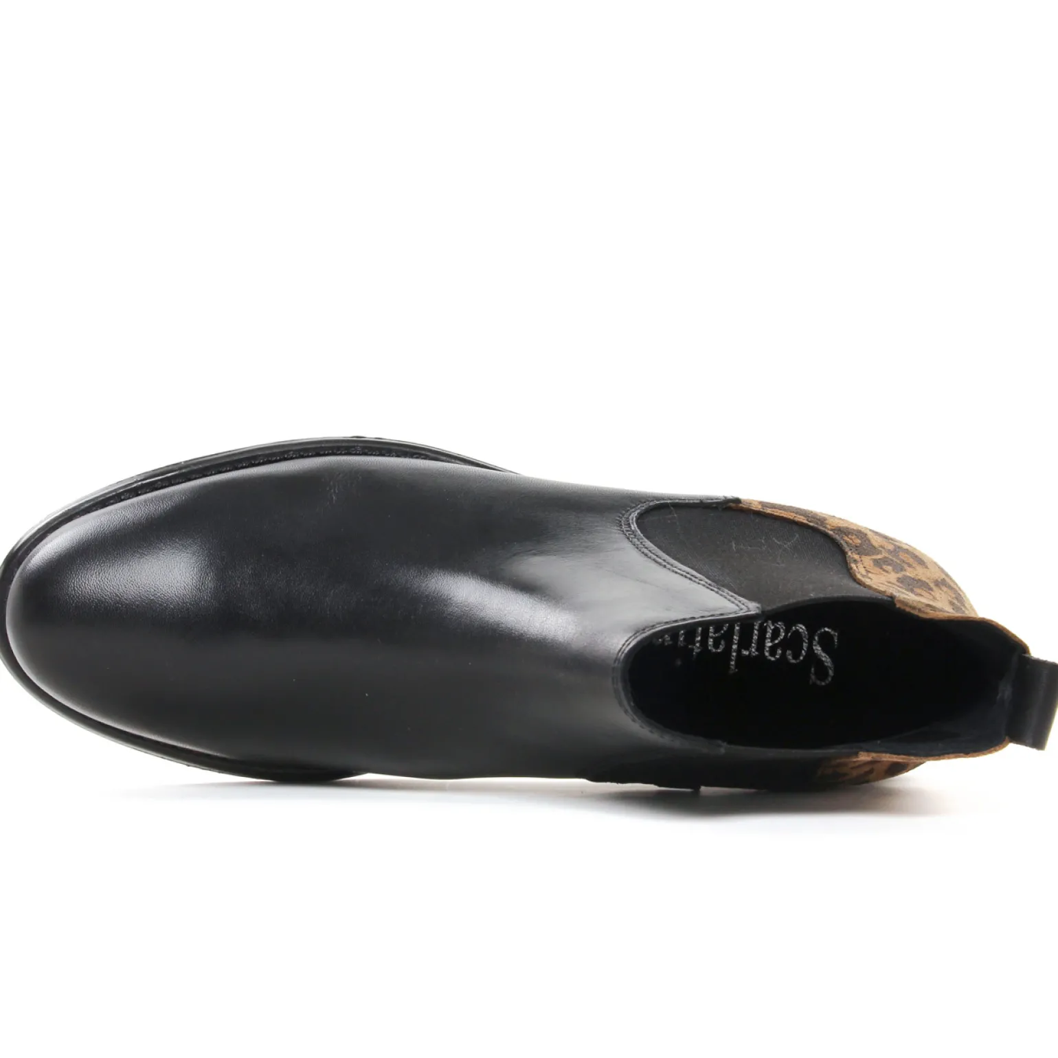 Boots Élastiquées Scarlatine Co77545 A Noir Cognac