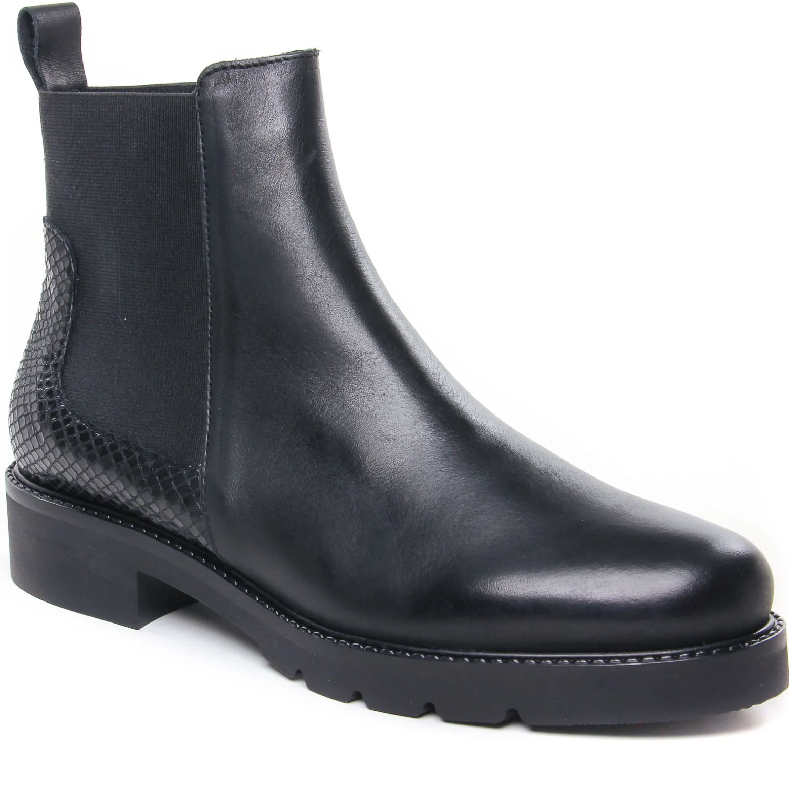Boots Élastiquées Scarlatine Co99504Ab Noir Noir