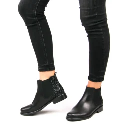 Boots Élastiquées Scarlatine Co77545 Noir Glitter