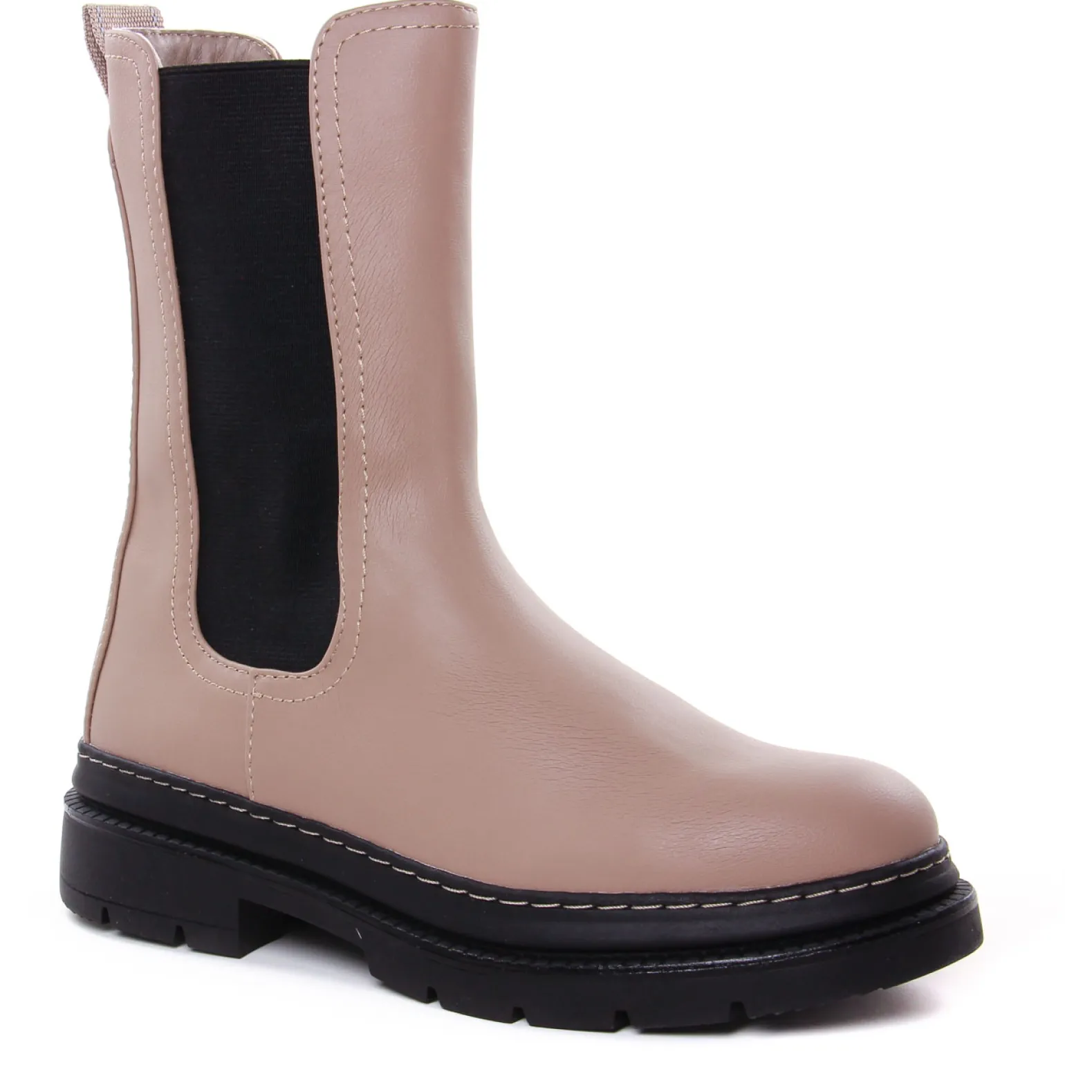 Boots Élastiquées Tamaris 25452 Taupe Black