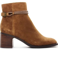 Boots Talon Mamzelle Ovino Velours Camel